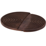 Tăviță de tăiat din lemn de mango, rotundă, 49 x 33 cm, model 2