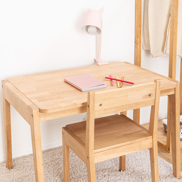 Lampă cu clemă pisică roz Sily înălțime 43 cm