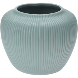 Vaza pentru flori, lata, joasa, culori pastelate, ceramica, Ø 15,5 cm