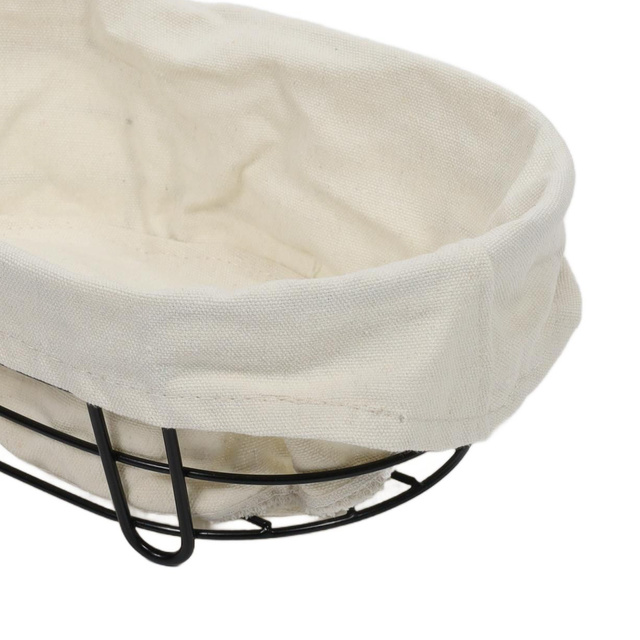 Coș pentru pâine Bistro, cadru metalic oval