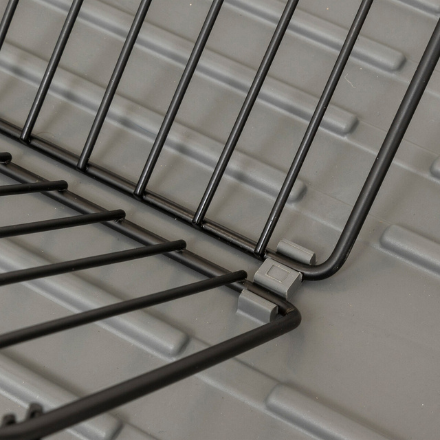 Suport extensibil pentru vase cu scurgere Neo gri