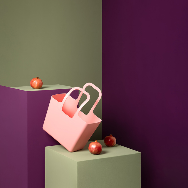 Geantă multifuncțională pentru cumpărături, plajă TASCHE XL, blush