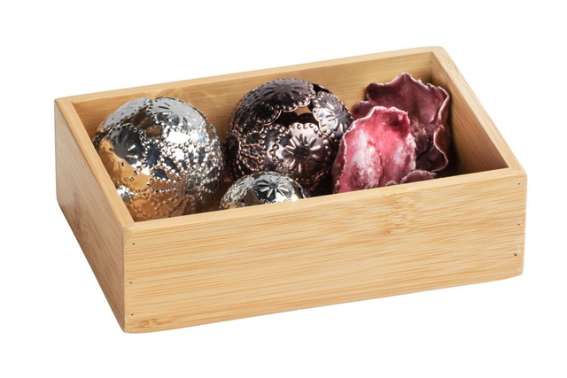 Organizator de baie TERRA, dimensiunea S, bambus, WENKO