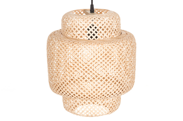 Plafoniera din țesătură de bambus, Ø 30 cm