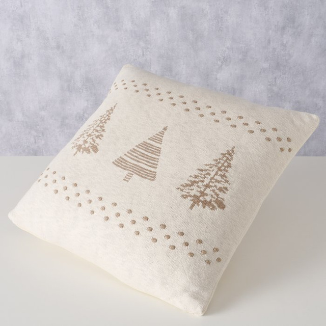 Pernă din bumbac cu model de brăduți MARTJE, 50 x 50 cm