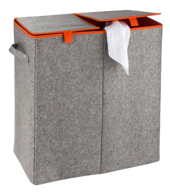 Cos de rufe Wenko Duo, 2 compartimente, 82 L, Gri