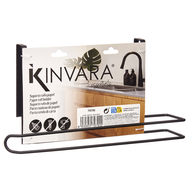 Suport metalic pentru prosop de hârtie pentru agățat pe ușa dulapului