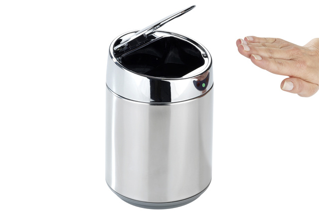 Coș de baie automat SENSO, oțel cromat