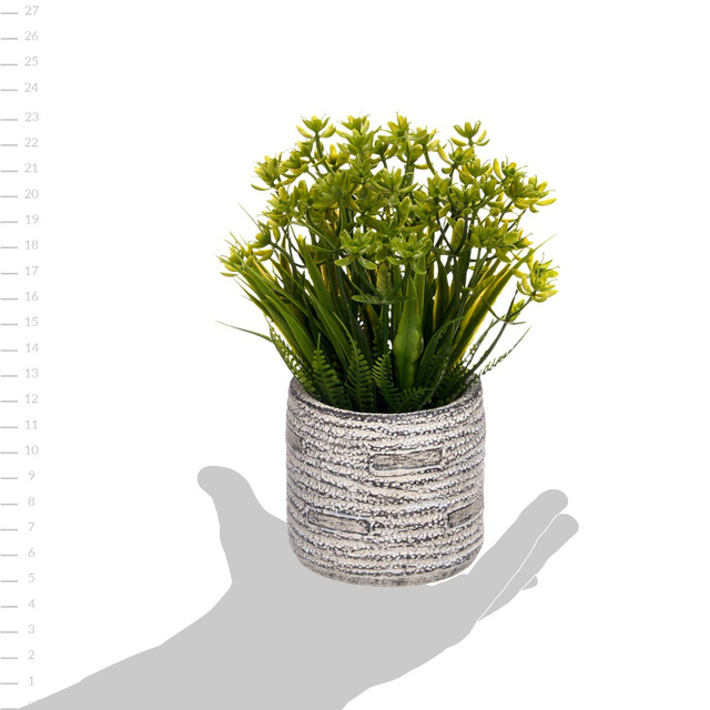 Suculent artificial în ghiveci cu dungi FEGREE, Ø 10 cm