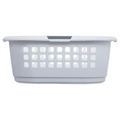 Coș de rufe din plastic, alb, 51 l