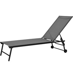 Sezlong de piscina 185 x 57 x 31 cm