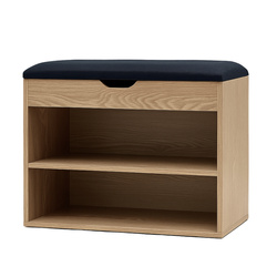 Dulap pentru pantofi cu loc de șezut LEVA, 60 x 30 x 47 cm