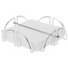 Suport pentru servetele, 19 x 19 x 6,5 cm