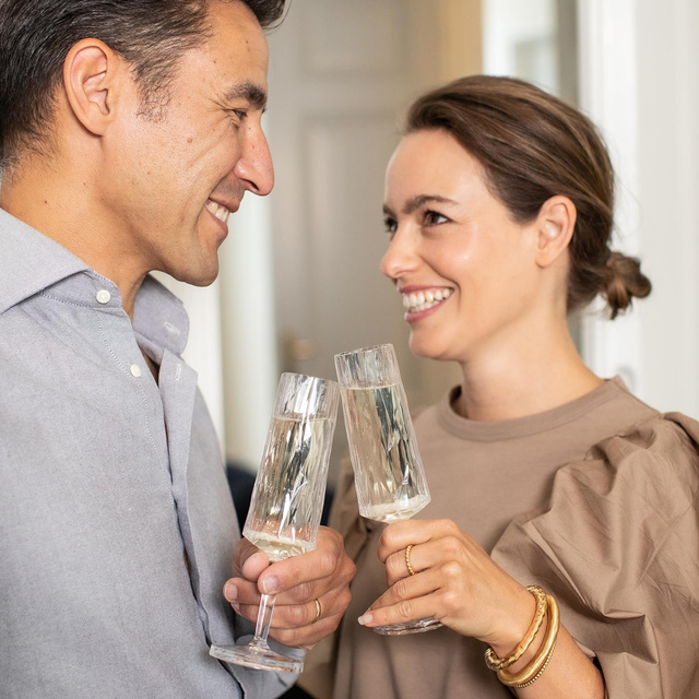 Pahare de șampanie CLUB Nr. 14, 2 x 100 ml, KOZIOL