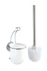 Recipient pentru perie MILAZZO + perie WC, Vacuum-Loc - oțel cromat, WENKO