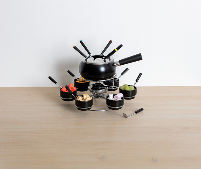 Set pentru fondue rotativ pentru 6 persoane, ceramic