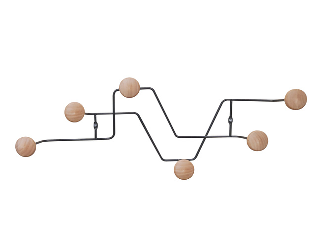 Cuier de perete ZIG ZAG, 21 x 8,5 cm