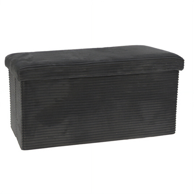 Puf lung din catifea, 76 x 40 x 38 cm