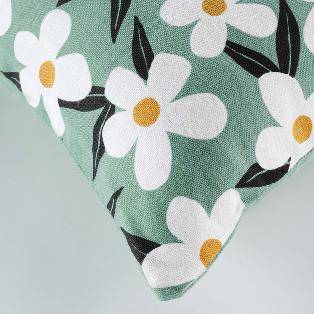 Fata de perna din bumbac cu imprimeu decorativ DARCY, 40 x 40 cm