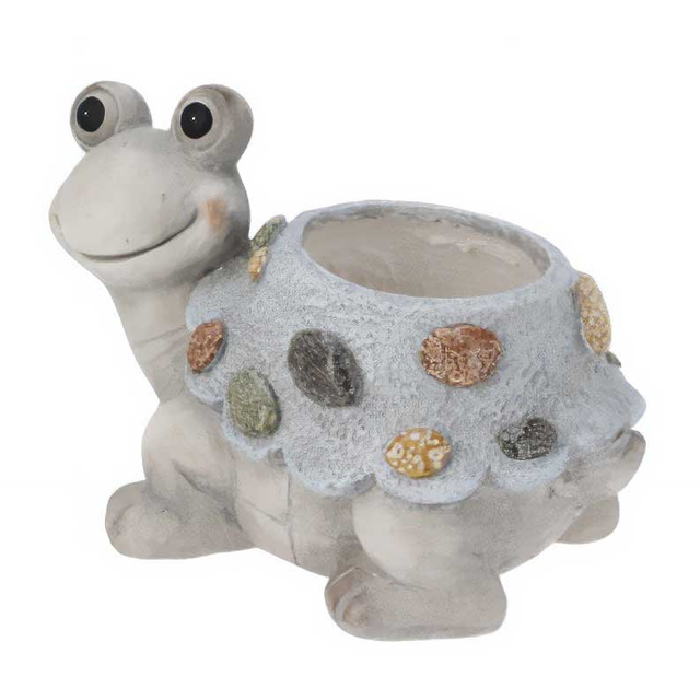 Ghiveci de gradina cu o figurina