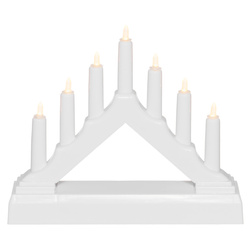 Candelă adventistă LED, 7 lumini, 13 cm