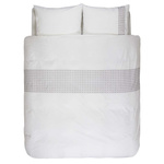 Set de lenjerie de pat din bumbac pentru 2 persoane, set de fețe de pernă din satin, 100% bumbac, 200 x 220 cm, Essenza