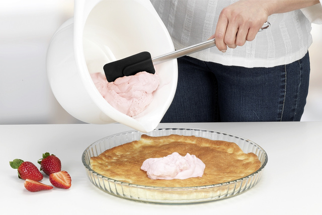 Lingura si spatula din silicon, manere din otel inoxidabil, Maximex