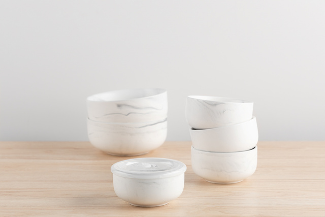 Vas ceramic cu capac, Ø 13 cm