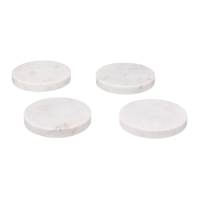 Set 4 coastere MARBLE, 10 cm
