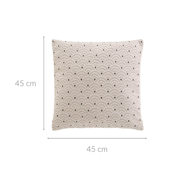 Pernă jacquard decorativă cu husă, 45 x 45 cm