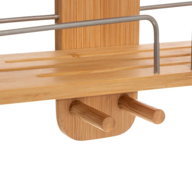 Raft de baie suspendat NIV, 70 cm, bambus