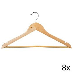 Umerașe din lemn pentru haine, 8 buc