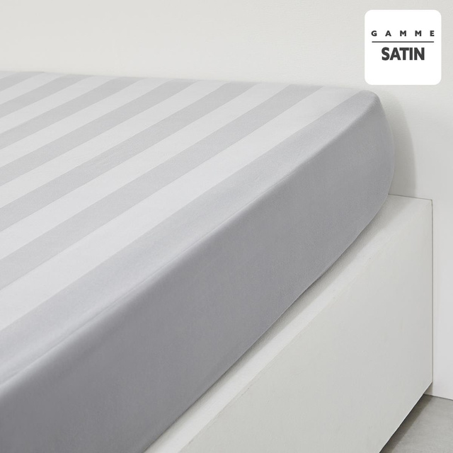 Cearsaf cu elastic Satin, 160 x 200 cm