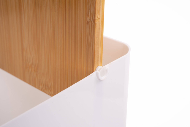 Coș de gunoi BAMBOU, Alb, 5L, Five