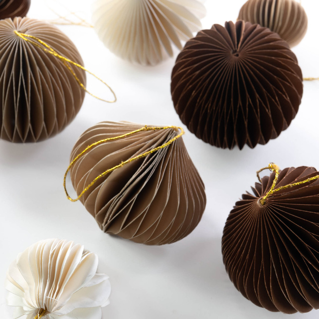 Decorațiuni de Crăciun din hârtie, Ø 8 cm