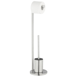 Suport pentru peria de toaleta FERLA cu suport pentru hartie, 2 în 1
