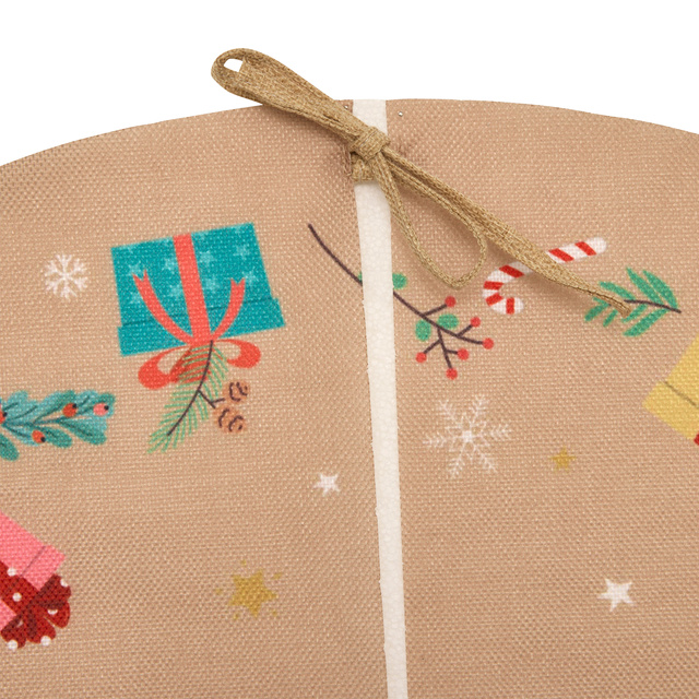 Covor pentru brad cu motivul Moș Crăciun, Ø 90 cm