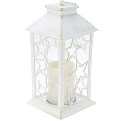 Lanterină de iarnă cu lumânare LED, 28 cm