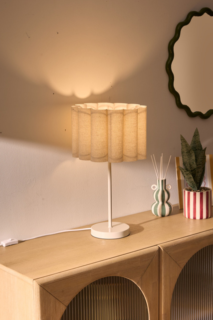 Lampa de birou RONA cu abajur din material, înălțime 49 cm