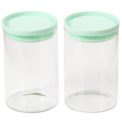 Set două recipiente de depozitare din sticlă, 10 x 15 cm, Kesper