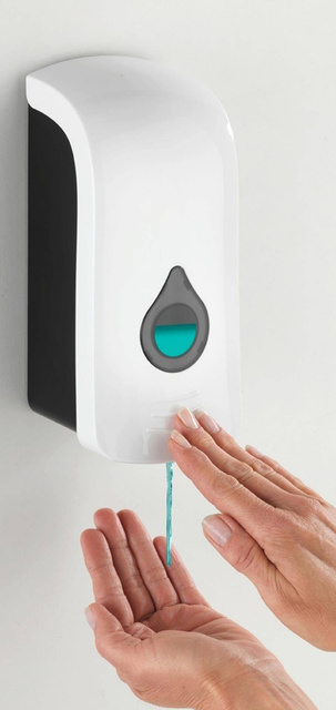 Distribuitor de sapun si dezinfectant RANERA, alb, 740 ml, Wenko