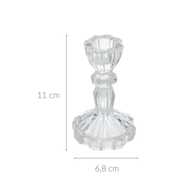 Sfesnic de sticla, cristal, 11 cm