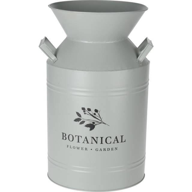 Recipient decorativ, din metal, Ø 23 x 37 cm, verde