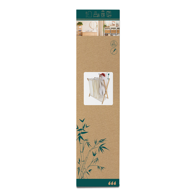 Coș pentru rufe 3 compartimente CHIC INTERIOR, 35 l x3