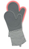 Mănuși de bucătărie din silicon - 2 bucăți în set, accesorii pentru copt, WENKO, gri