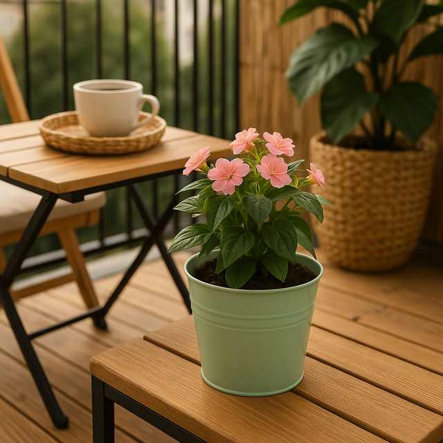 Capac pentru ghiveci din zinc, 17 x 15 cm