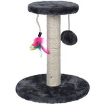 Jucărie pisică cu pompon și pene, Ø 16 x 30 cm