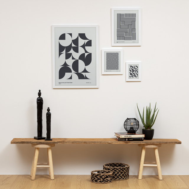 Taburet din lemn NYAR, Ø 28 cm