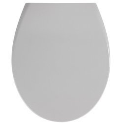 Capacul de toaletă SAMOS - Duroplast, cu cădere lentă, WENKO, gri deschis