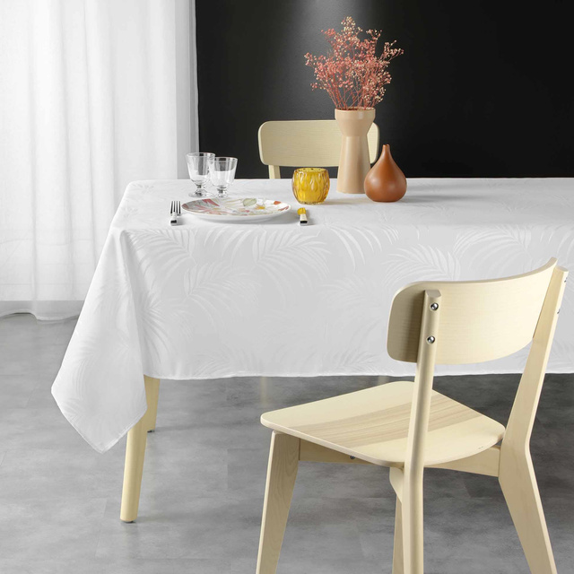 Fata de masa dreptunghiulara Jacquard PLUMETTE, 140 x 240 cm